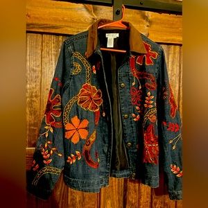 Coldwater Creek size M embroidered jacket